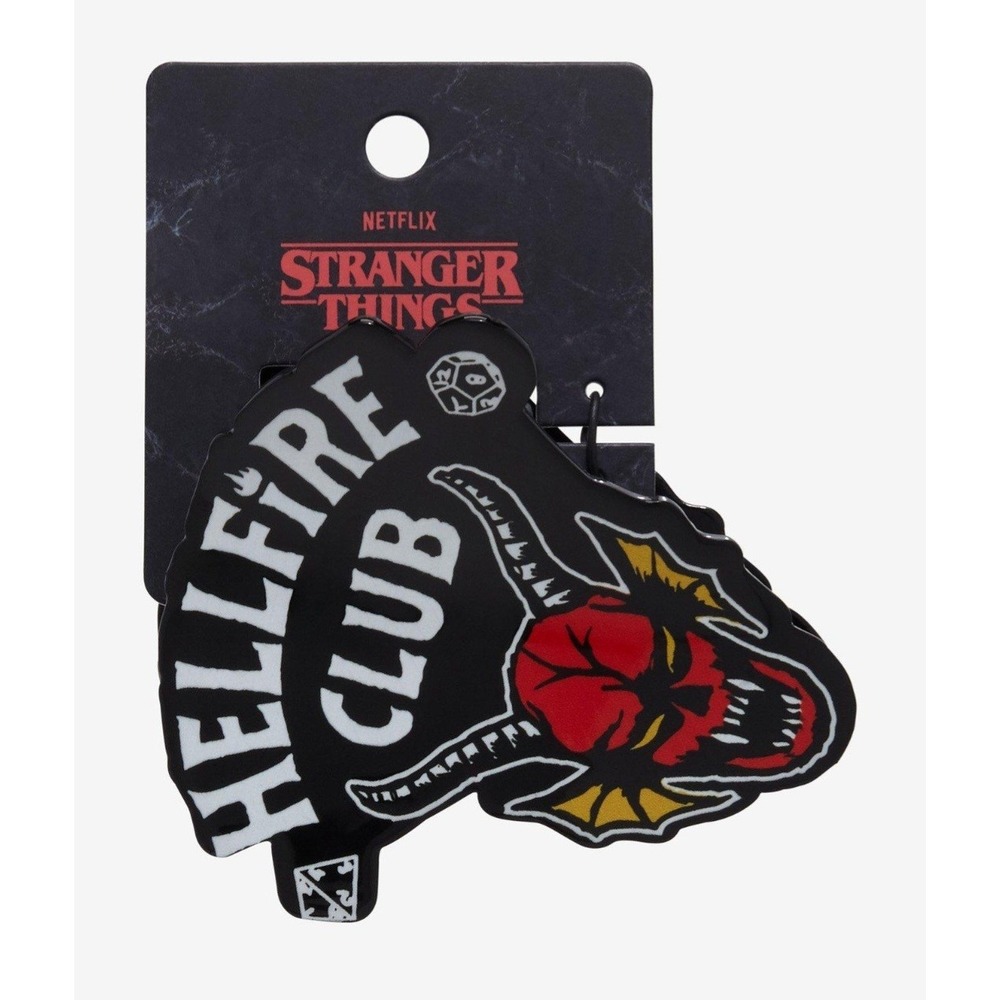 NEW‎ Stranger Things Hellfire Club Logo Figural Claw Clip